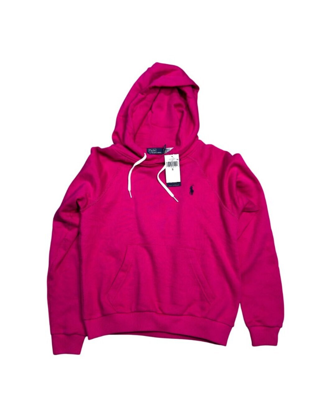 NWT Polo Ralph Lauren Small Shrunken Fit Hoodie Sweatshirt Pink MSRP $158